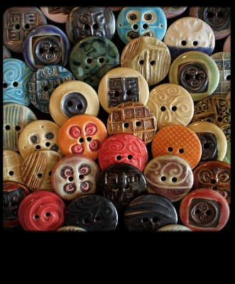 Handmade ceramic buttons